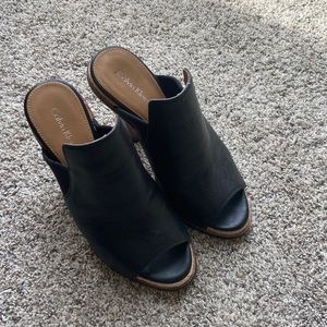 Calvin Klein High Heeled Clogs